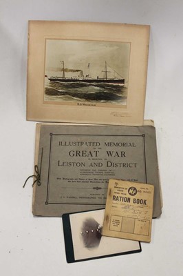 Lot 67 - A box of military and naval related ephemera...