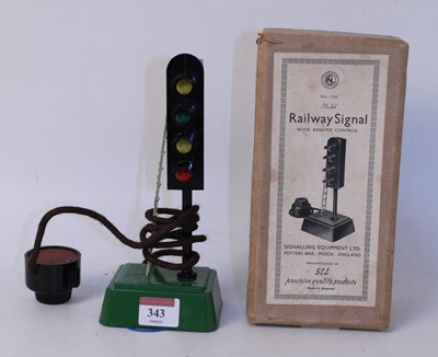Lot 343 - SEL Model 730 railway signal with remote...