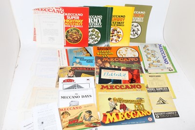 Lot 111 - Large quantity of Meccano literature 1920s to...