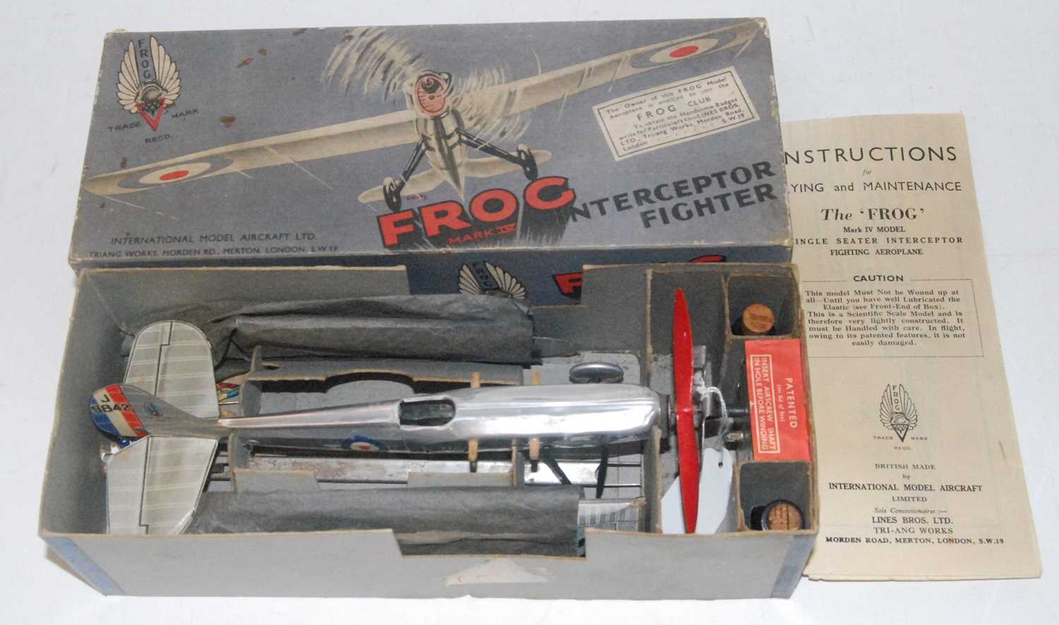 Lot 1031 - A frog boxed mark 4 Interceptor Fighter housed...