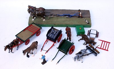 Lot 862 - A collection of Britains, kit built and later...