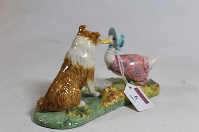 Lot 6 - A Beswick Beatrix Potter figure 'Kep & Jemina',...