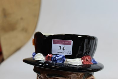 Lot 160 - A Royal Doulton Beefeater character jug,...