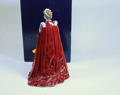 Lot 54 - A Royal Worcester figure The Queen's 80th...