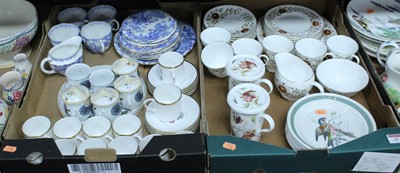 Lot 65 - Two boxes of miscellaneous china, to include...