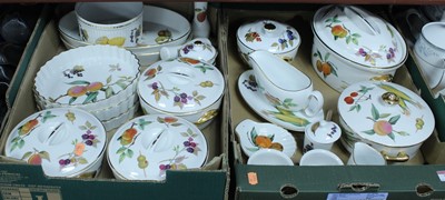 Lot 70 - A Royal Worcester part dinner service in the...