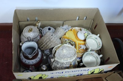 Lot 72 - Two boxes of miscellaneous items to include a...