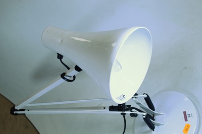 Lot 84 - A modern white painted angle poise desk lamp