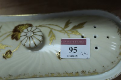 Lot 95 - A 19th century Limoges porcelain wash jug &...