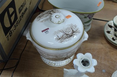 Lot 103 - A Copelands Spode twin handled ice pan and...