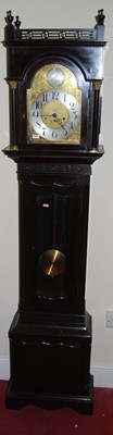 Lot 1106 - A circa 1900 mahogany longcase clock, the...