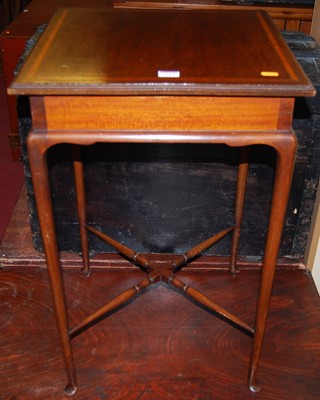 Lot 1114 - An Edwardian mahogany and satinwood inlaid...