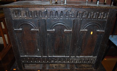 Lot 1126 - An 18th century provincial joined oak...