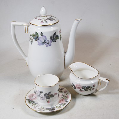 Lot 114 - A Royal Worcester part coffee service in the...