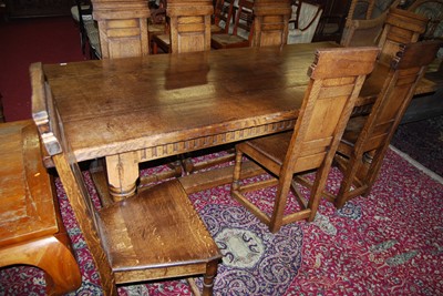 Lot 1188 - A good 17th century style joined oak four...