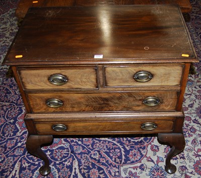 Lot 1191 - A 19th century mahogany dwarf chest of two...