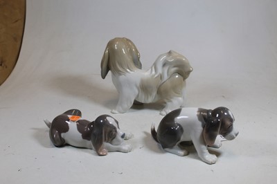Lot 144 - A Lladro Spanish porcelain model of a dog...