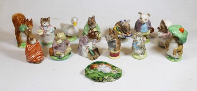 Lot 173 - A collection of twelve Beswick Beatrix Potter...