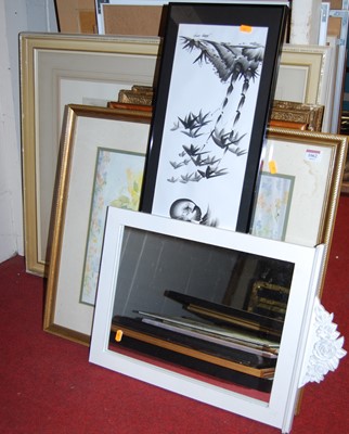 Lot 1062 - Assorted pictures, prints, modern framed wall...