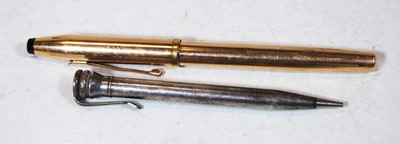 Lot 250 - A Cross fountain pen, having 14ct rolled gold...