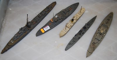 Lot 1210 - Five various 20th century wooden made-up...