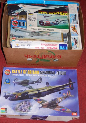 Lot 1245 - One box containing a quantity of plastic kits,...