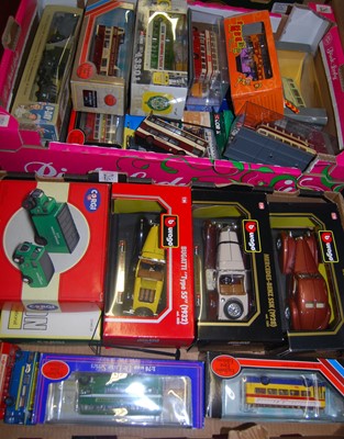 Lot 1249 - Two boxes of mixed modern diecast, to include...