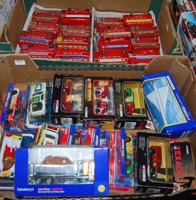 Lot 1302 - Two boxes of modern issue diecast including...