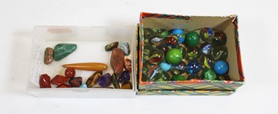 Lot 377 - A small collection of loose semi-precious...