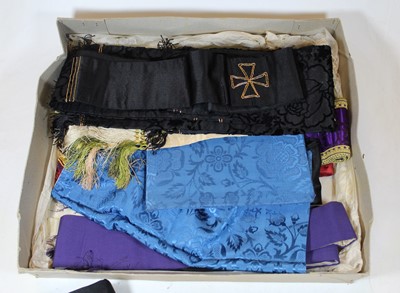 Lot 417 - A collection of assorted embroidered religious...