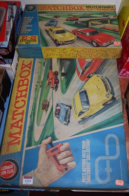 Lot 1314 - A Matchbox M2 motorised motorway boxed set,...