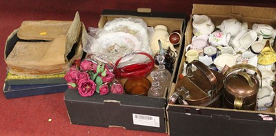 Lot 288 - Two boxes of miscellaneous items, to include a...