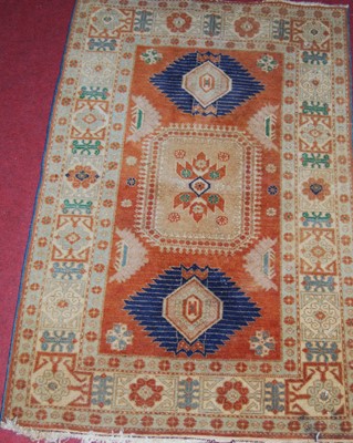 Lot 1197 - A Persian woollen Kazak rug, 116 x 75cm