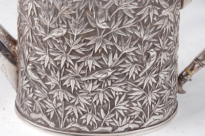 Lot 1297 - A matched 19th century Chinese white metal...