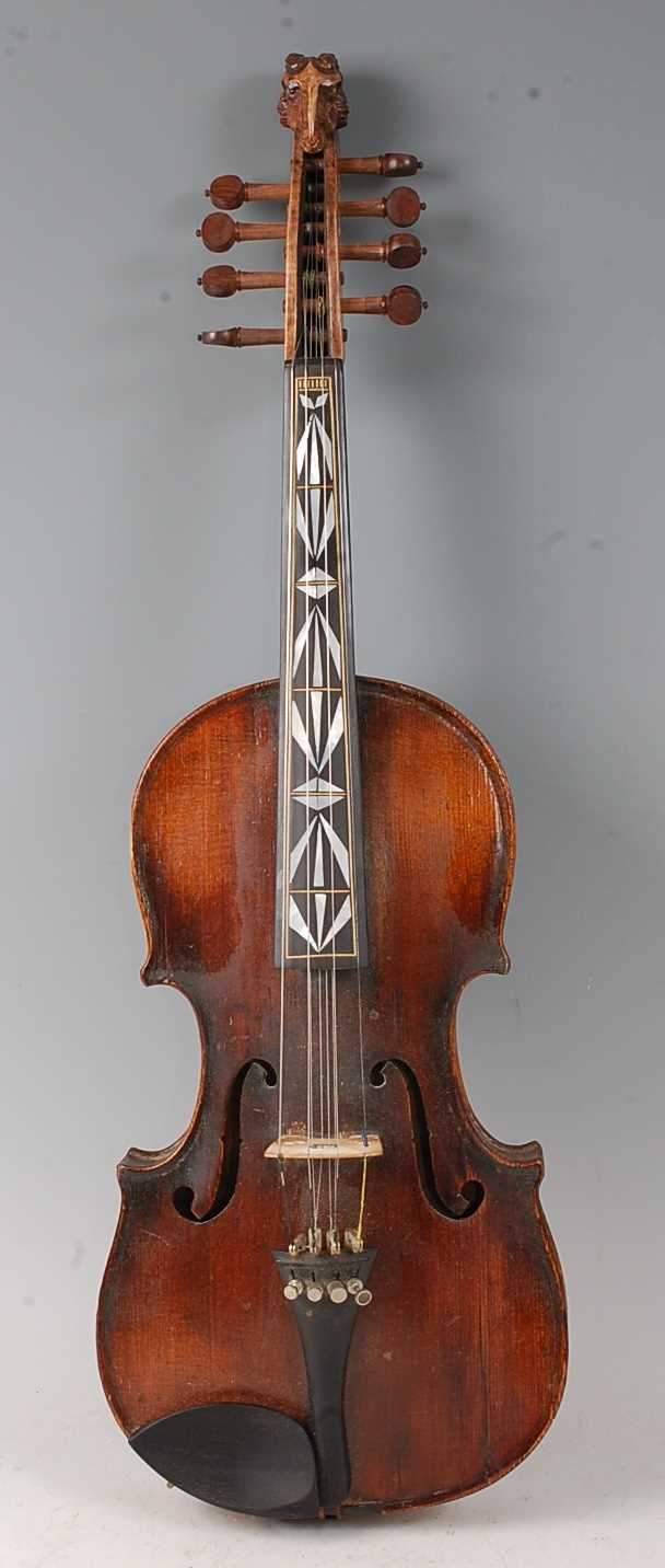 Lot 501 - An early 20th century Continental eight string...