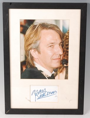 Lot 537 - A colour photograph of British actor Alan...