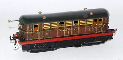 Lot 384 - Hornby Metropolitan 0-4-0 clockwork locomotive,...