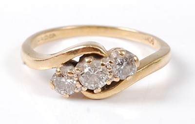 Lot 2666 - An 18ct yellow and white gold, diamond...