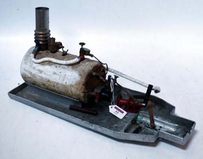 Lot 32 - A stationary steam horizontal boiler suitable...