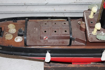 Lot 36 - A GRP wooden kit built model of a Krakatoa tug...