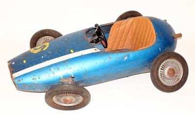 Lot 37 - A mid 20th century child's pedal car in the...