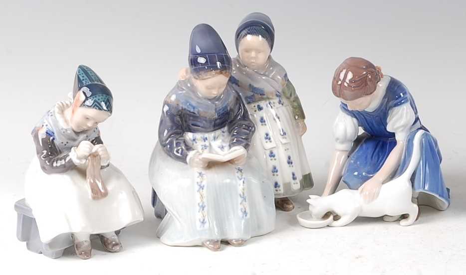Lot 27 - A Royal Copenhagen porcelain figure group of...