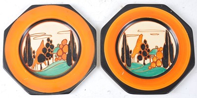 Lot 7 - A Clarice Cliff Orange Trees and House pattern...