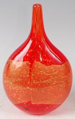 Lot 65 - A contemporary Mdina art glass vase, of...