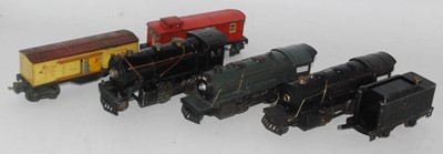 Lot 398 - Selection of Lionel Lines items, black 2-4-0...