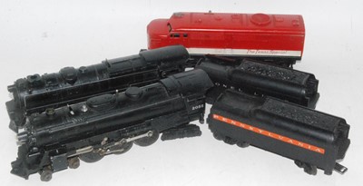 Lot 399 - More Lionel Lines items black 4-6-4 engine and...