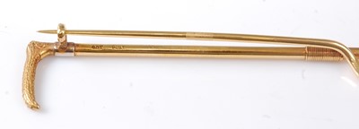 Lot 2539 - A yellow metal bar brooch in the form of a...
