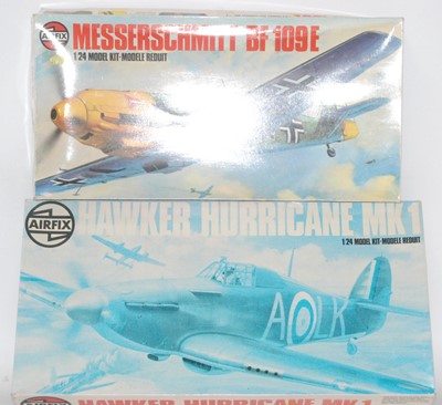 Lot 1007 - Airfix 1/24th scale plastic kit for a Me Bf...