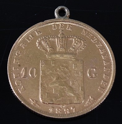 Lot 2063 - Netherlands, 1897 gold 10 gulden, Wilhelmina...