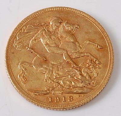 Lot 2014 - Great Britain, 1913 gold full sovereign,...